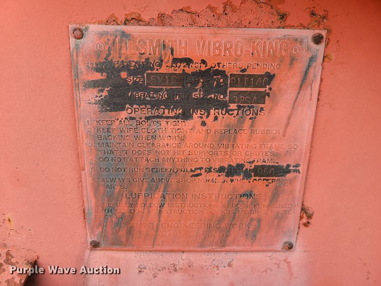 image for item DJ1689 Telsmith Vibro-King  screen