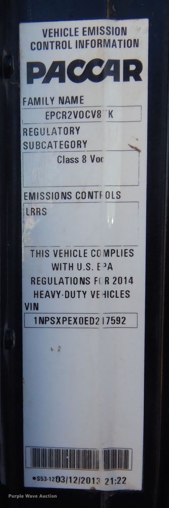 image for item DJ7484 2014 Peterbilt 365  crane truck