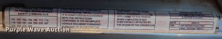 image for item DJ7484 2014 Peterbilt 365  crane truck