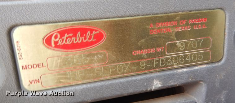 image for item DJ7486 2015 Peterbilt 365  crane truck