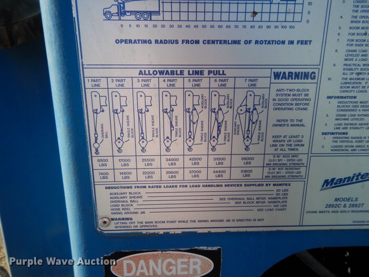 image for item DJ7487 2015 Peterbilt 365  crane truck