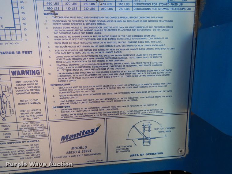 image for item DJ7487 2015 Peterbilt 365  crane truck