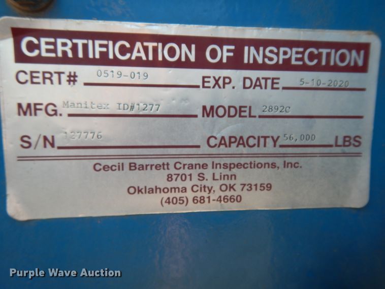 image for item DJ7487 2015 Peterbilt 365  crane truck