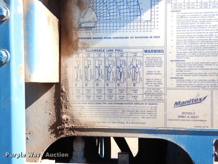 image for item DJ7487 2015 Peterbilt 365  crane truck