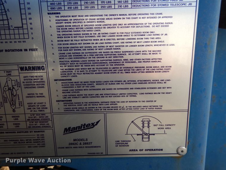 image for item DJ7488 2016 Peterbilt 365  crane truck