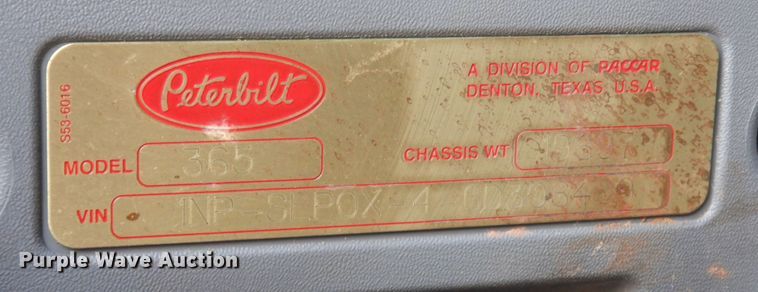 image for item DJ7488 2016 Peterbilt 365  crane truck