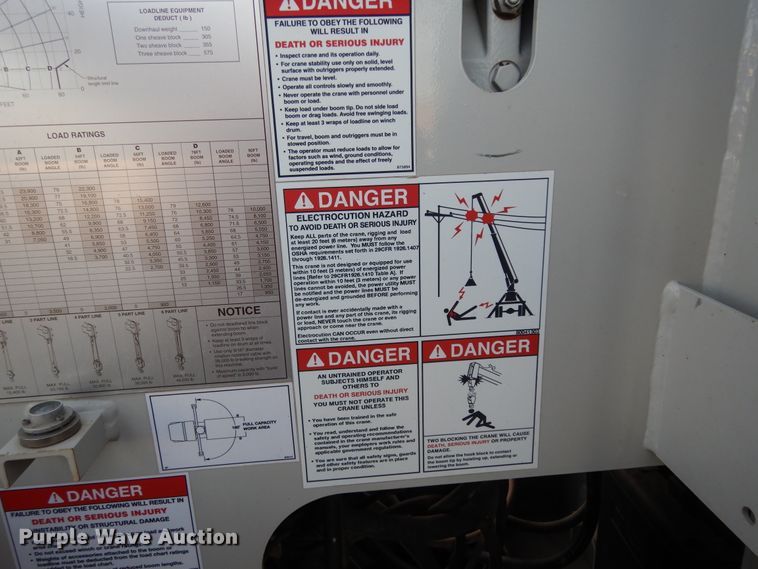 image for item DJ7489 2014 Peterbilt 365  crane truck