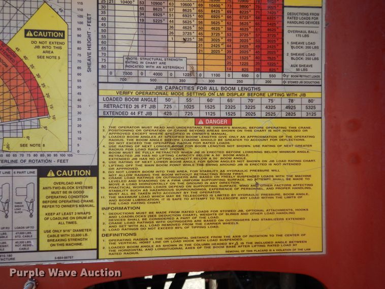 image for item DJ7490 2007 Peterbilt 378  crane truck