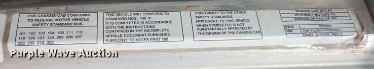 image for item DJ7490 2007 Peterbilt 378  crane truck