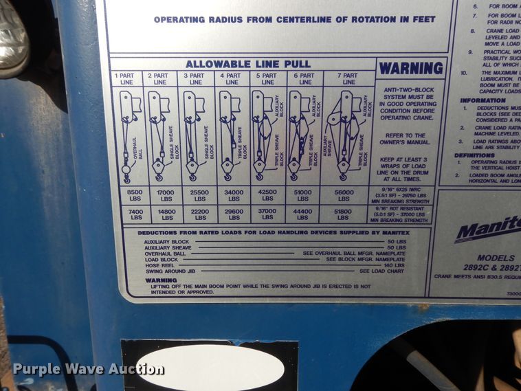 image for item DJ7492 2016 Peterbilt 365  crane truck
