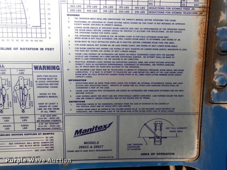 image for item DJ7492 2016 Peterbilt 365  crane truck