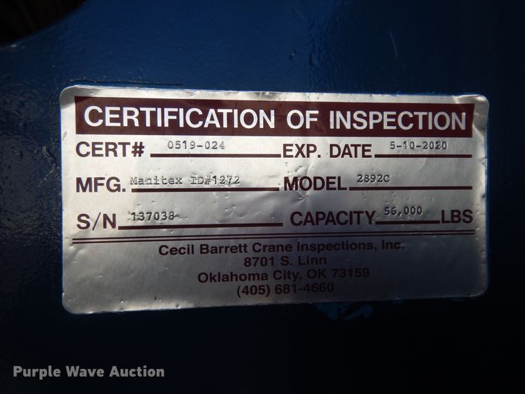 image for item DJ7492 2016 Peterbilt 365  crane truck