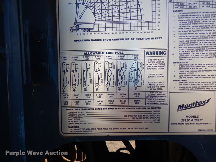 image for item DJ7492 2016 Peterbilt 365  crane truck