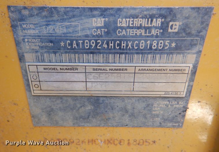 image for item DK1430 2010 Caterpillar 924H  wheel loader