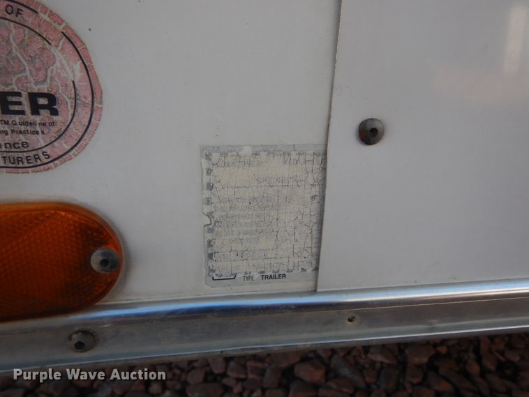 image for item DK3264 1998 Haulmark 32  spray foam trailer