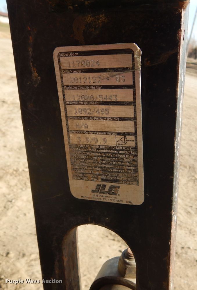 image for item DK3362 2012 JLG G12-55A  telehandler