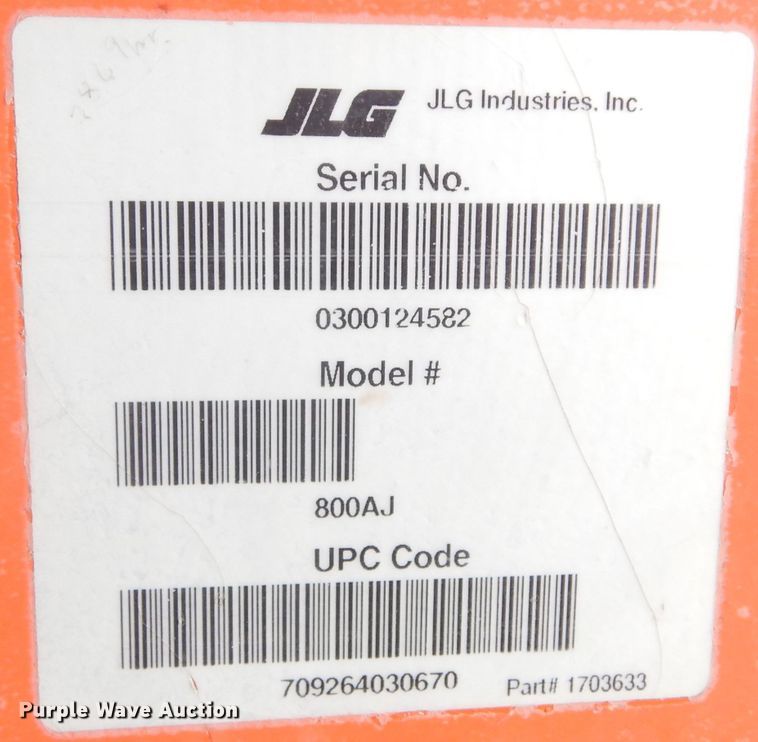 image for item DK3385 2008 JLG 800AJ  boom lift