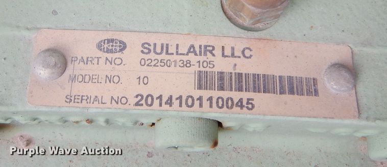 image for item DK3398 Sullair 185DPQ  air compressor