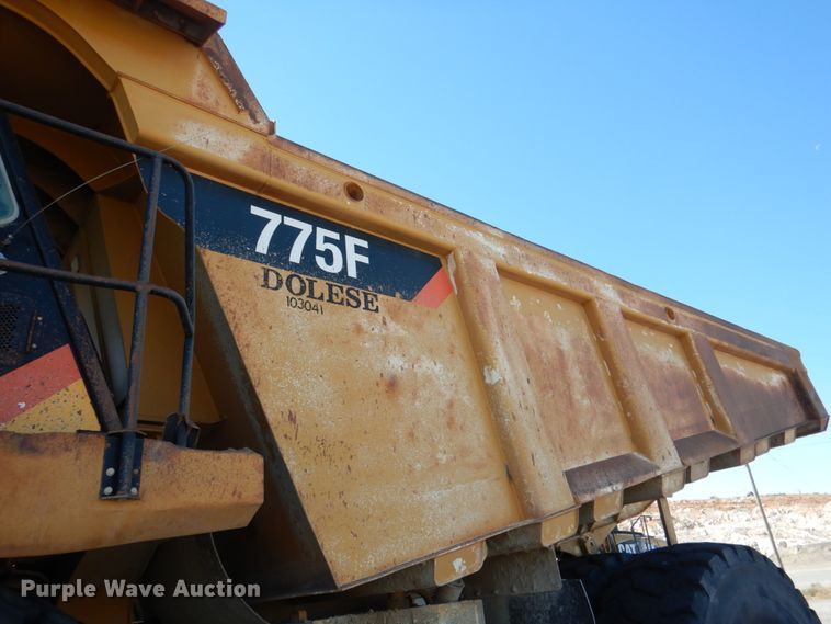image for item DL0677 2008 Caterpillar 775F  haul truck