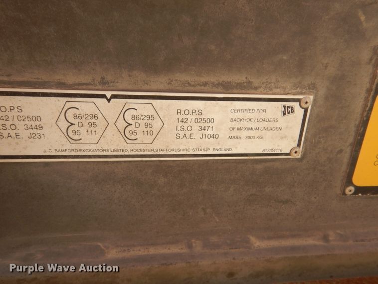 image for item DL3523 1996 JCB 210S  backhoe