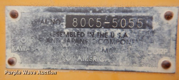 image for item DL5859 Kawasaki 80ZV  wheel loader