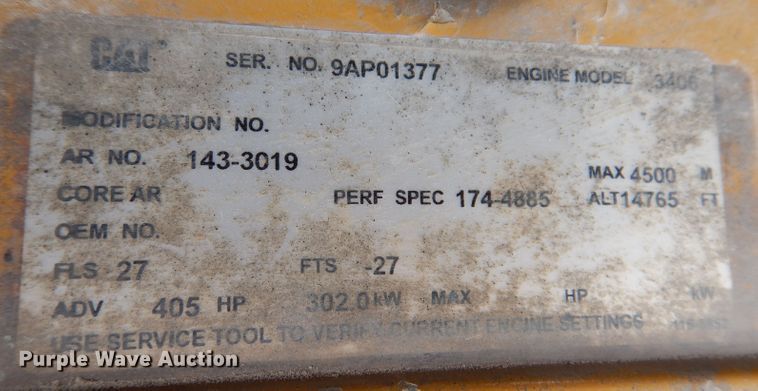 image for item DL5860 2001 Caterpillar D400E  Series II haul truck