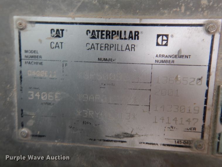 image for item DL5860 2001 Caterpillar D400E  Series II haul truck