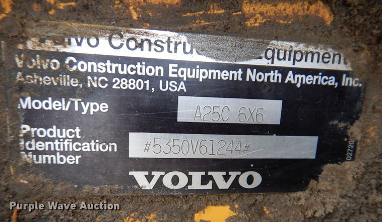image for item DL5866 Volvo A25C  cab parts