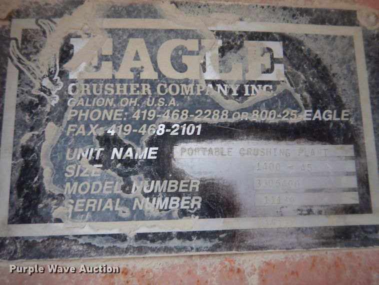 image for item DL5877 Eagle 33D5400  crusher