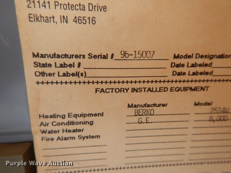 image for item DL5880 1996 Transit  jobsite trailer