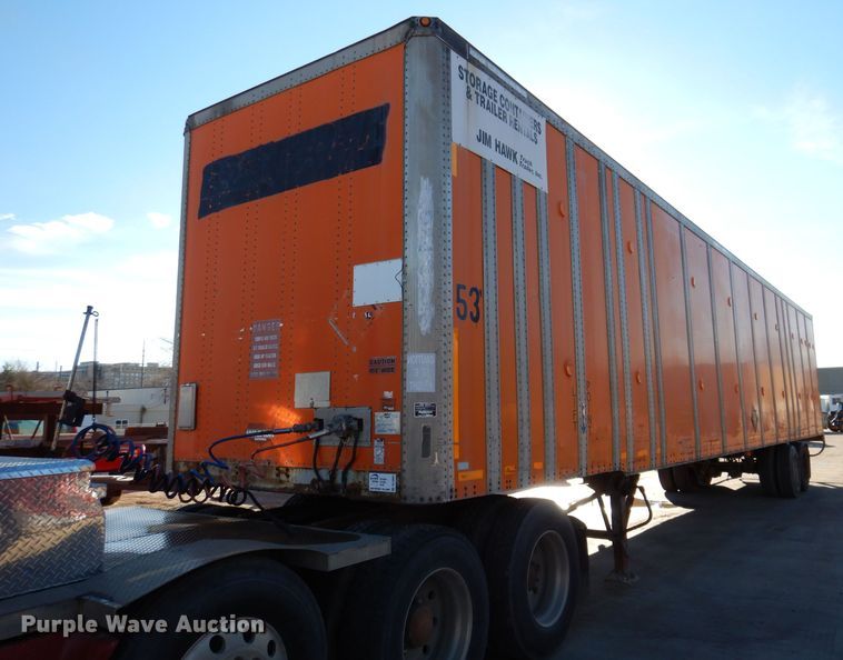 image for item DL5881 1991 Wabash P-102CW  dry van trailer