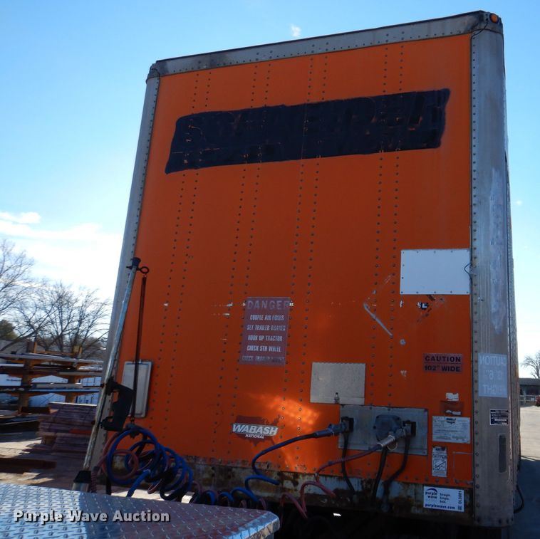 image for item DL5881 1991 Wabash P-102CW  dry van trailer