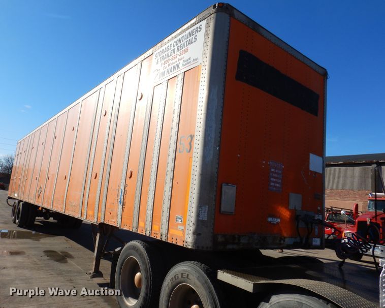 image for item DL5881 1991 Wabash P-102CW  dry van trailer