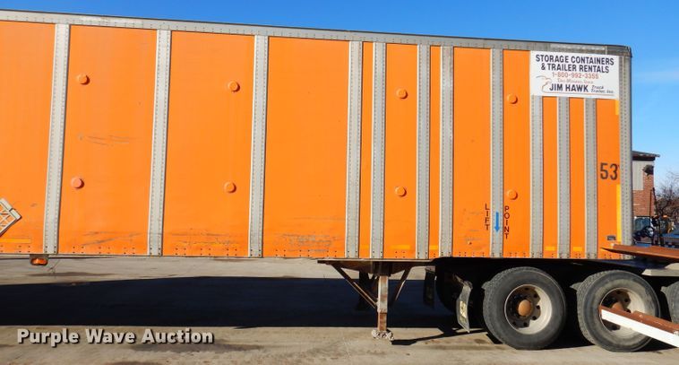 image for item DL5881 1991 Wabash P-102CW  dry van trailer