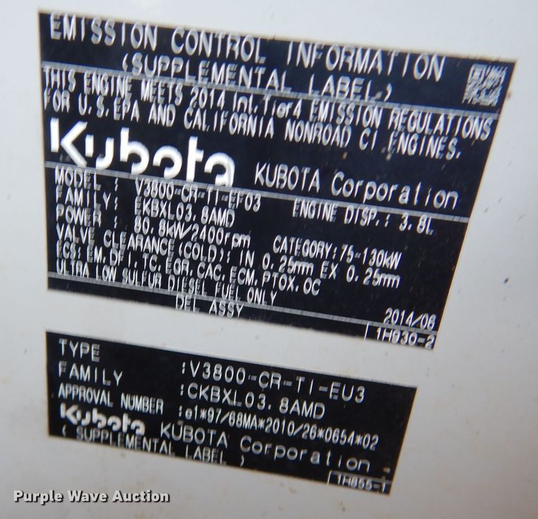 image for item DM4419 2016 Takeuchi TL12  tracked skid steer loader