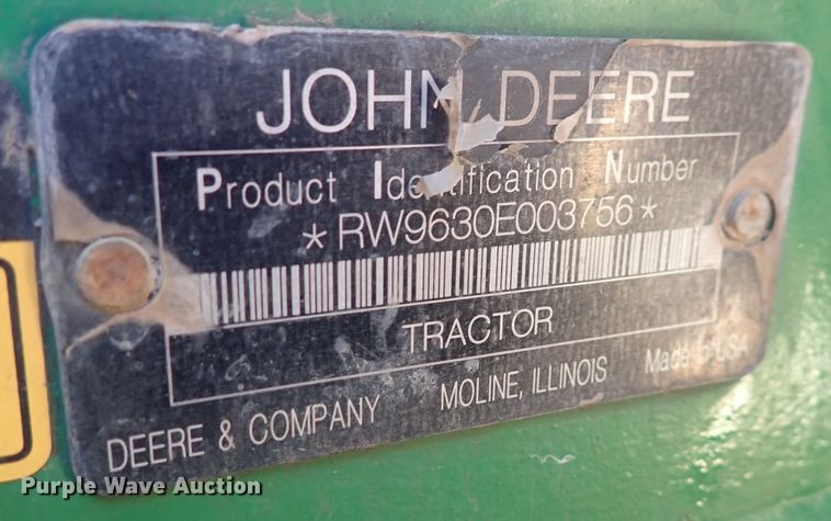 image for item DN2354 2008 John Deere 9630 Scraper Special  4WD tractor