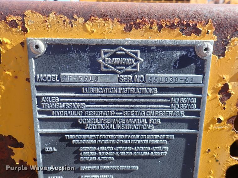 image for item DN2363 2000 Blaw Knox PF5510  paver