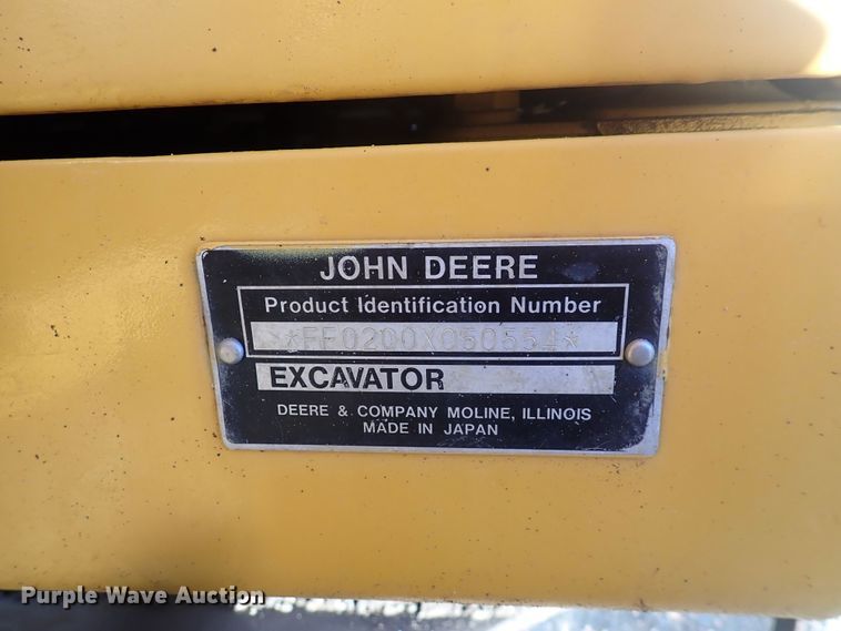 image for item DN2387 1998 John Deere 200LC  excavator