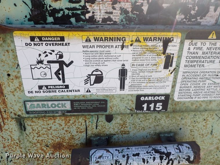 image for item DN2399 Garlock 115  tar kettle