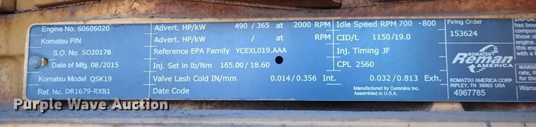 image for item DN2408 2000 Komatsu WA600-1LE  wheel loader