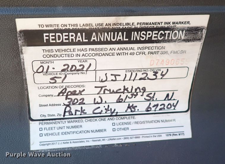 image for item DN2412 1998 Chevrolet C7500  dump truck