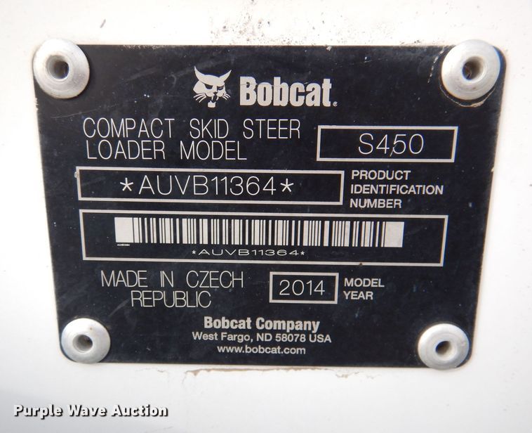 image for item DN5381 2014 Bobcat S450  skid steer loader