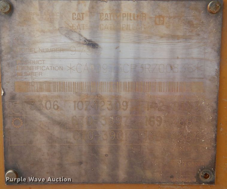 image for item DN5385 2004 Caterpillar 973C  track loader