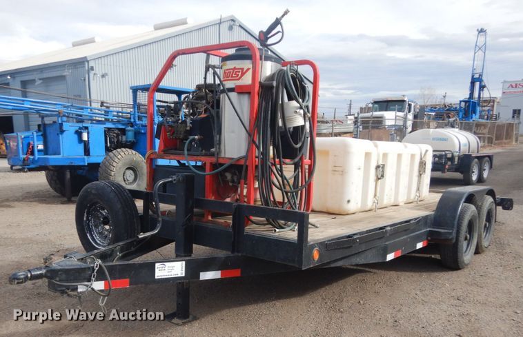 image for item DN6255 2001 Diamond T  equipment trailer with pressure washer