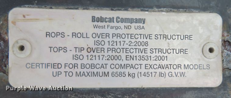 image for item FP9460 2012 Bobcat E32  mini excavator