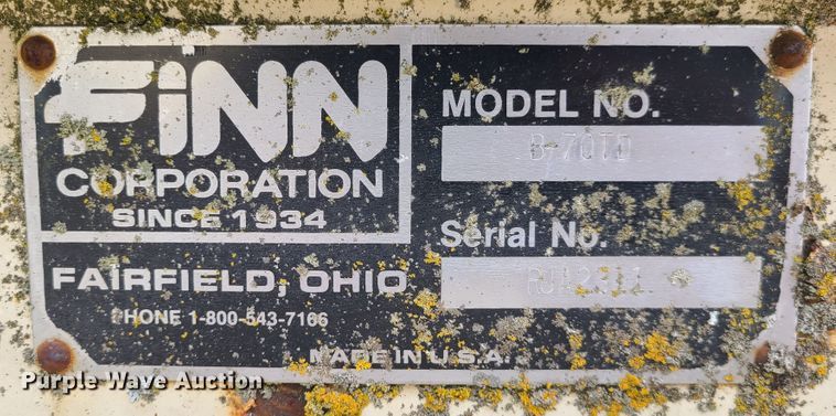 image for item GB9072 Finn B70-TD  straw blower