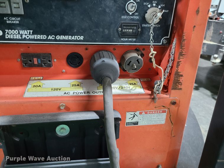 image for item GB9082 Multiquip Whisperwatt 7000  light plant