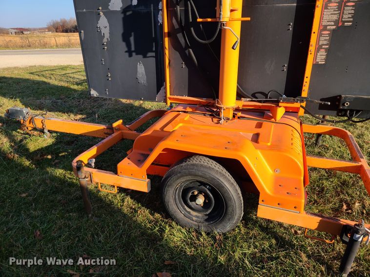 image for item GB9097 Addco  message board trailer