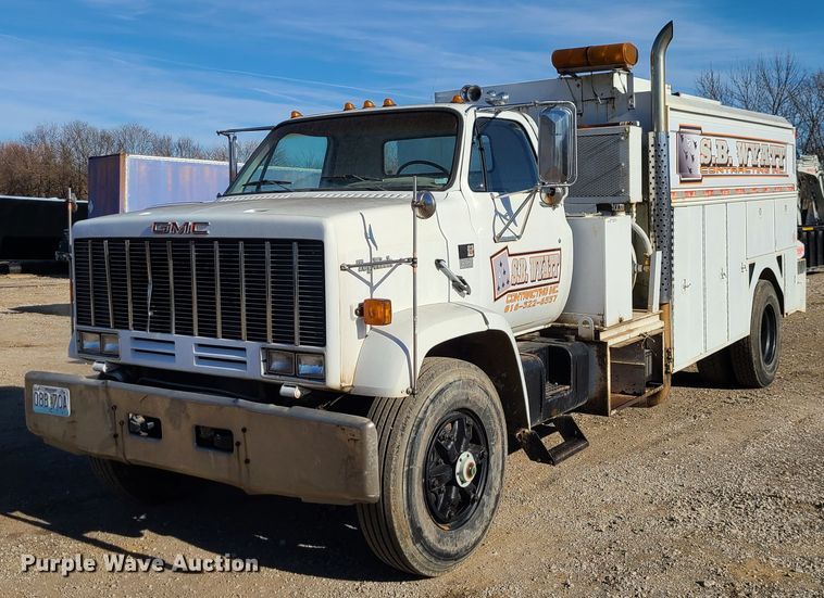 image for item GB9129 1990 GMC TopKick  utility / service truck