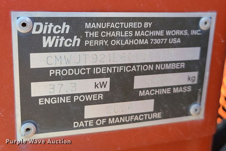 image for item GB9130 2006 Ditch Witch JT921  directional boring unit